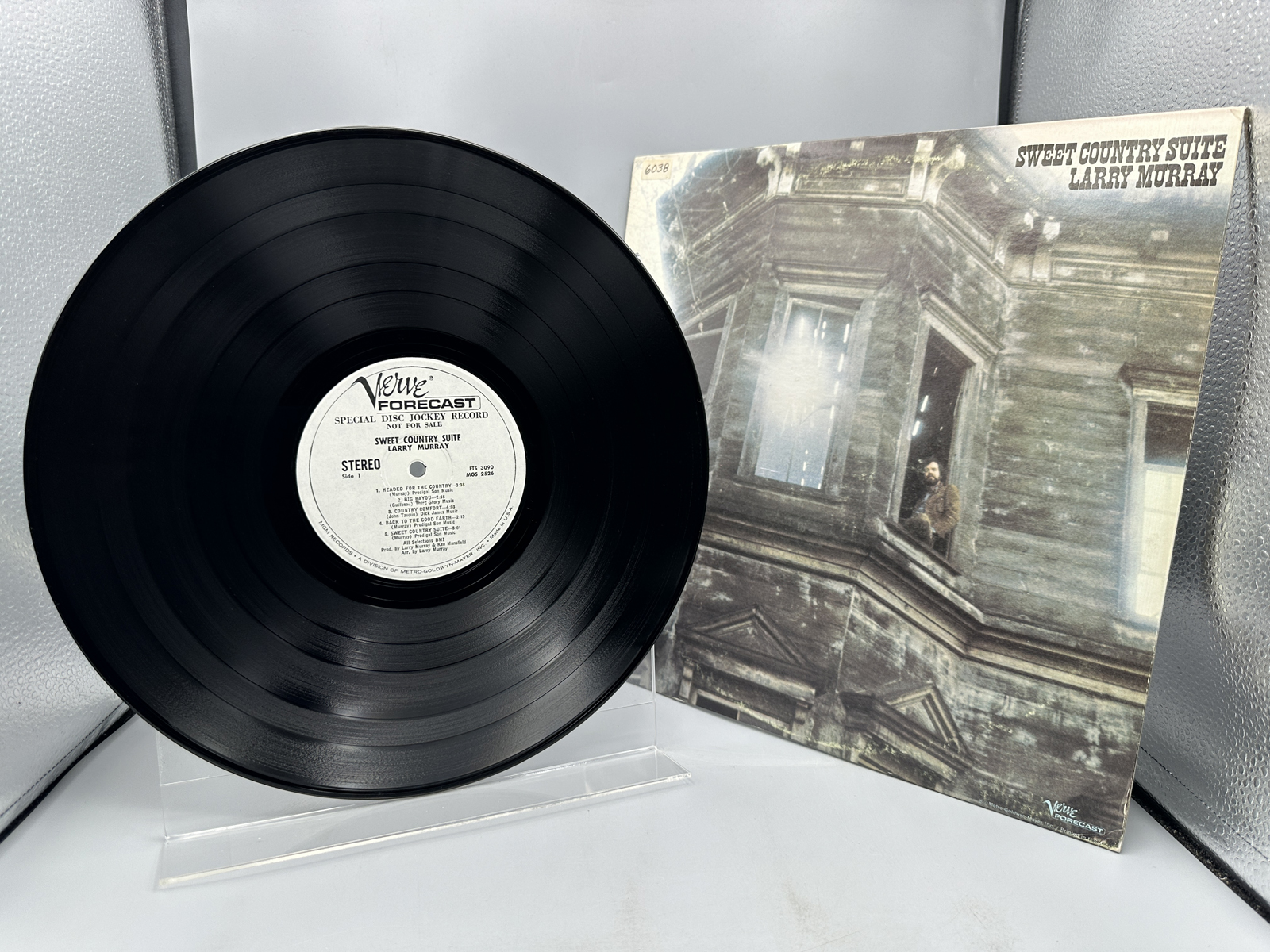 Larry Murray: Sweet Country Suite (1971), white promo Verve Forecast label, promo sticker on back cover
