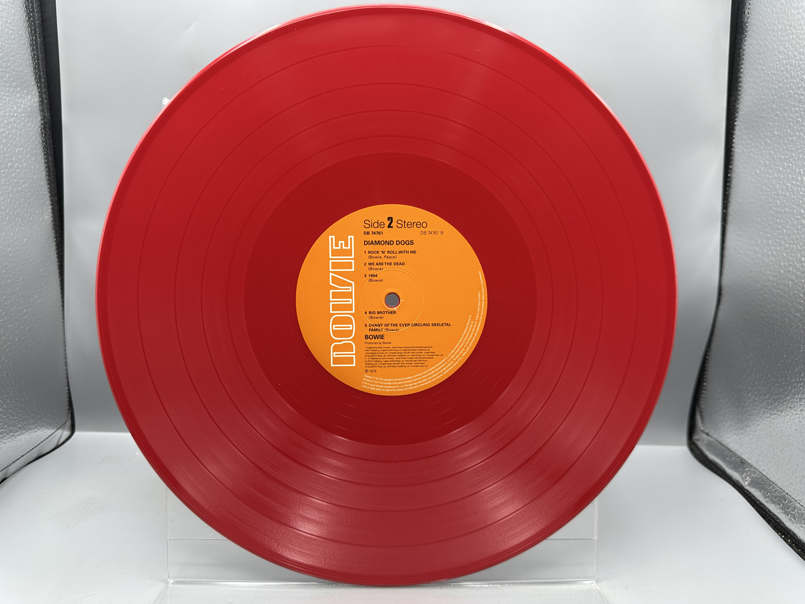 David Bowie: Diamond Dogs (2019), Limited Edition, remastered reissue, red vinyl