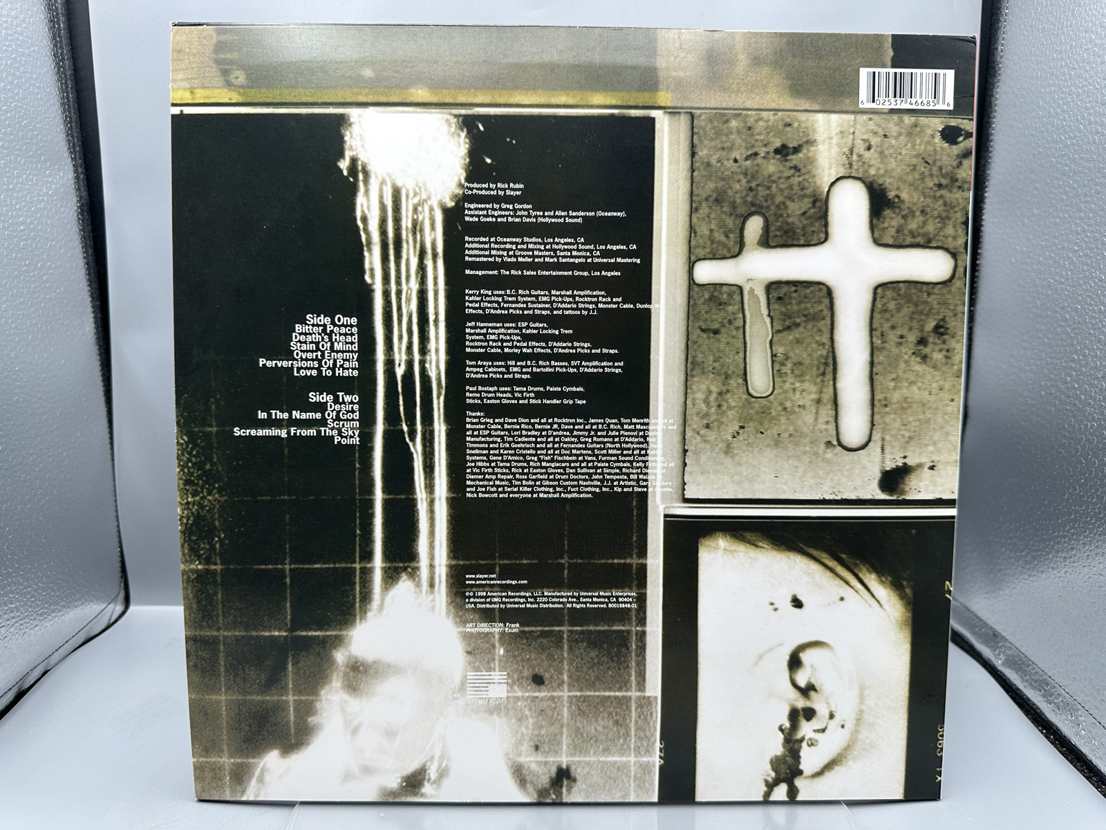 Slayer: Diabolus In Musica (2023), remastered reissue, 180g vinyl, includes lyric sheets