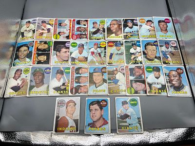 Lot of (30) 1969 Topps Baseball Cards W/ Stars - Varying Conditions