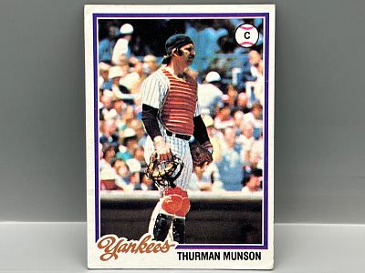 1978 Topps Thurman Munson Blank Back Error #60