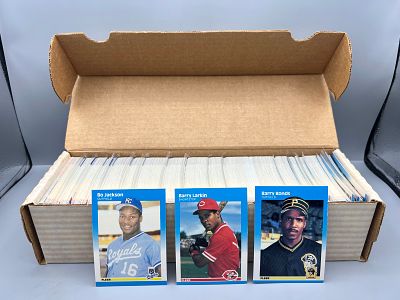 1987 Fleer Baseball Complete Set W/ Bo Jackson, Barry Larkin, & Barry Bonds RCs