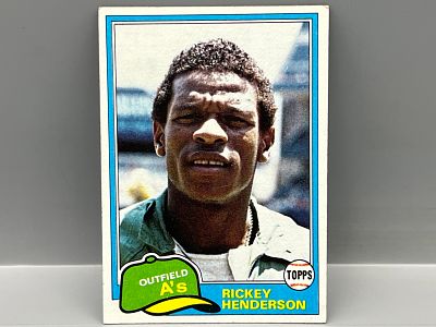 1981 Topps Rickey Henderson 2nd Year #261