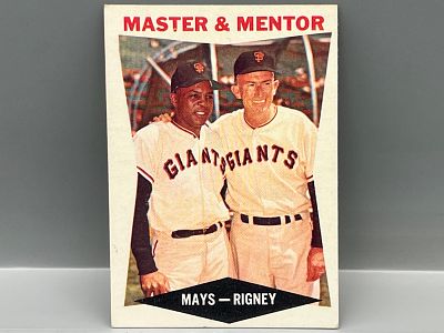1960 Topps Master And Mentor Willie Mays/Bill Rigney #7