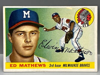 1955 Topps Ed Mathews #155