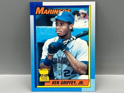 1990 Topps Ken Griffey Jr. 2nd Year Bloody Scar Error #336