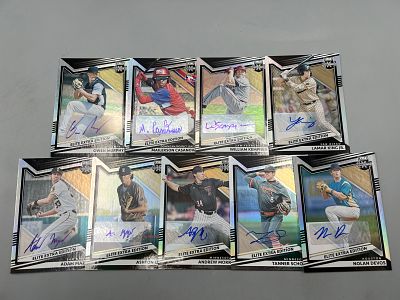 (9) 2022 Panini Elite Extra Edition Baseball Pack Pulled Autos - RCs/Prospects