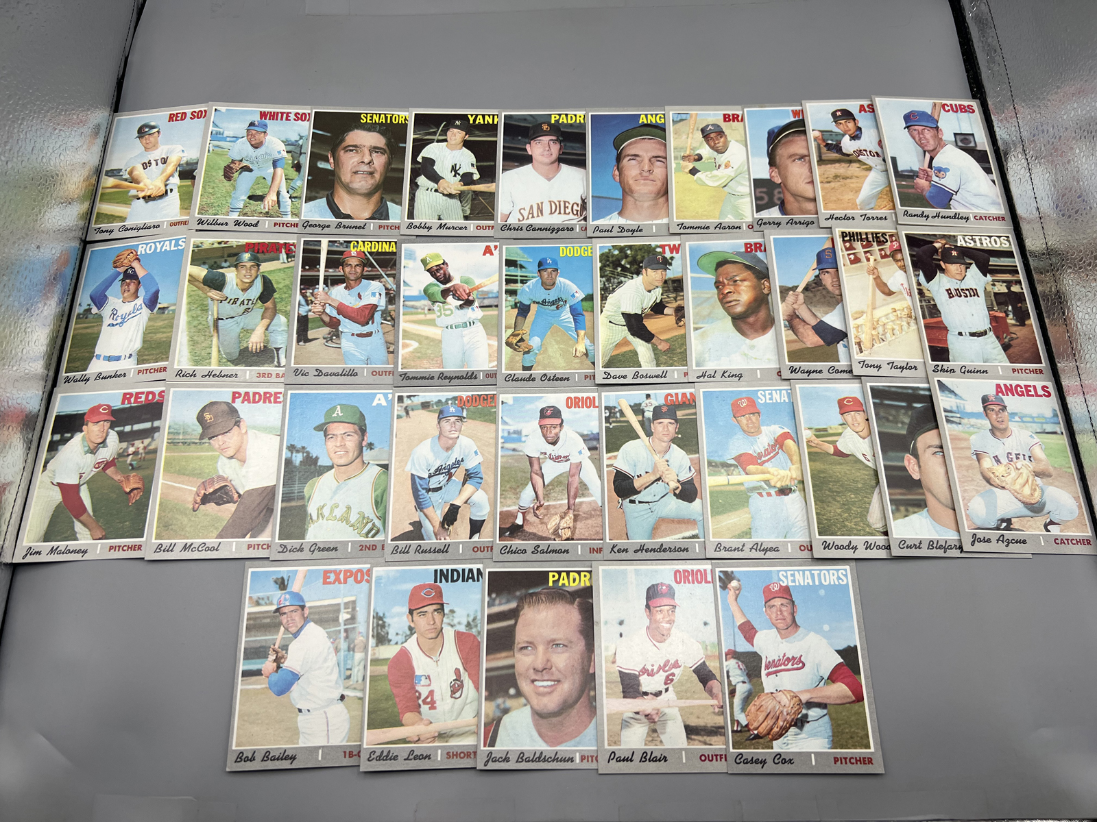 (35) 1970 Topps Baseball Cards - Varying Conditions