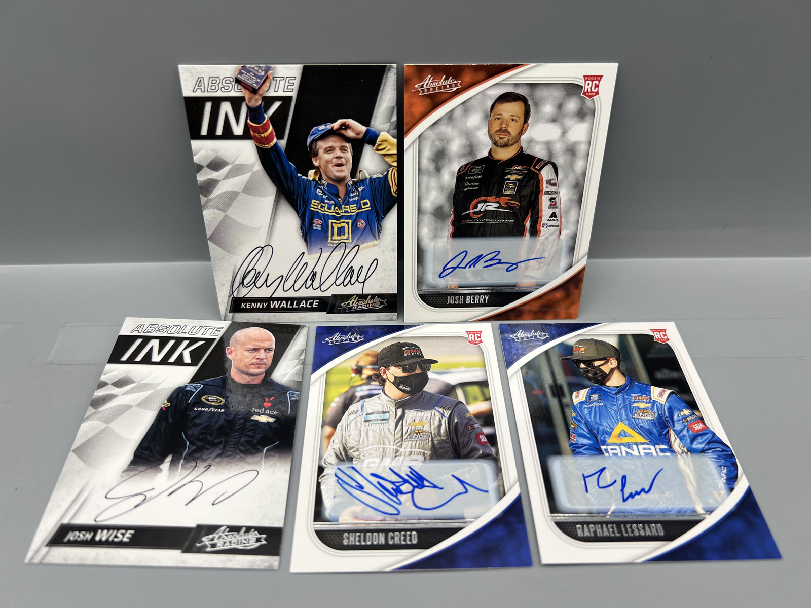 (5) Nascar Racing Pack Pulled Auto Cards - Kenny Wallace