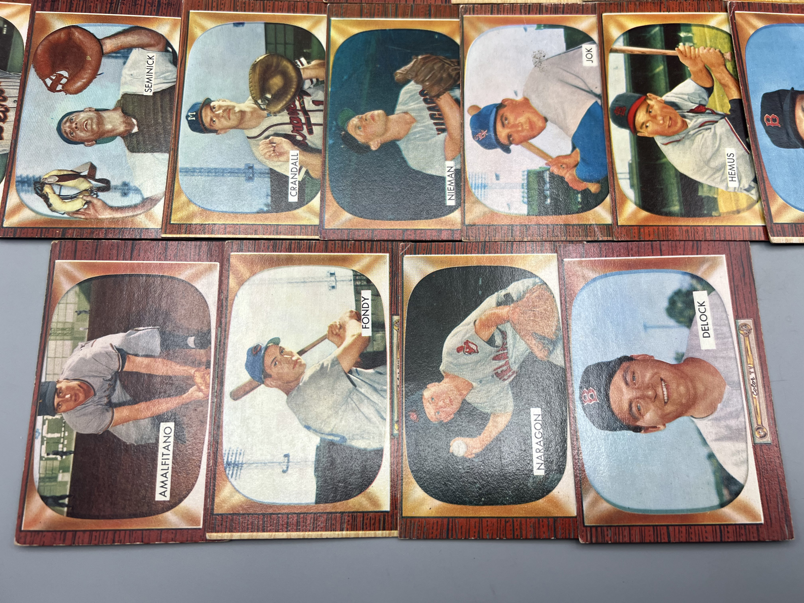 (18) 1955 Bowman Baseball Cards - Varying Conditions
