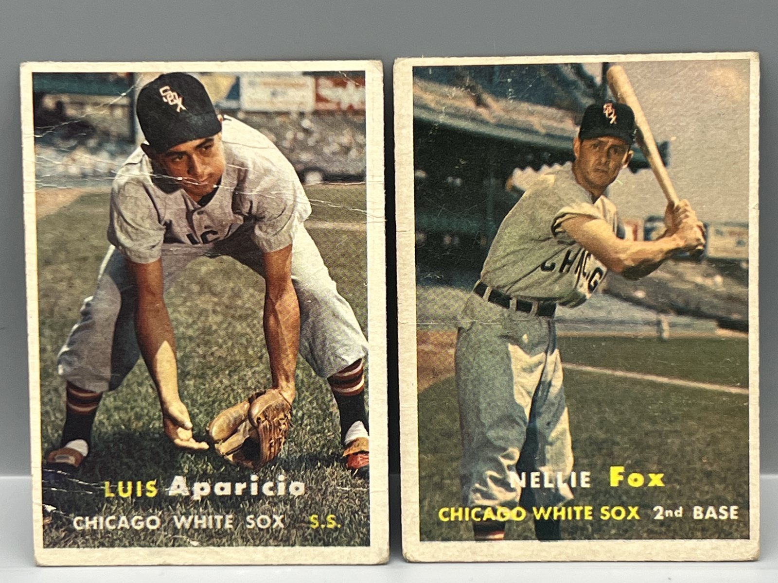 1957 Topps Luis Aparicio #7 & Nellie Fox #38