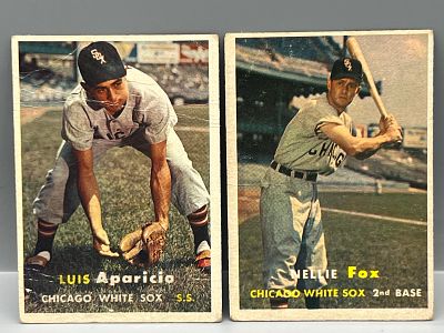 1957 Topps Luis Aparicio #7 & Nellie Fox #38