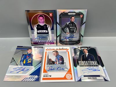 (5) Nascar Racing Pack Pulled Auto Cards