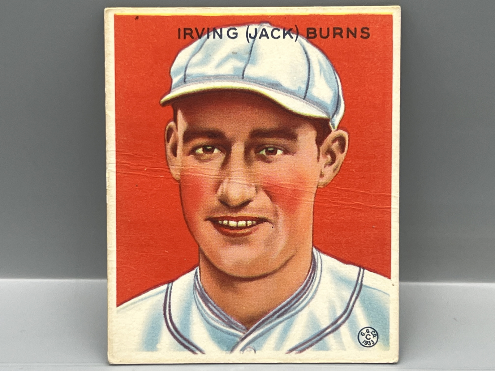 1933 Goudey Irving (Jack) Burns #198