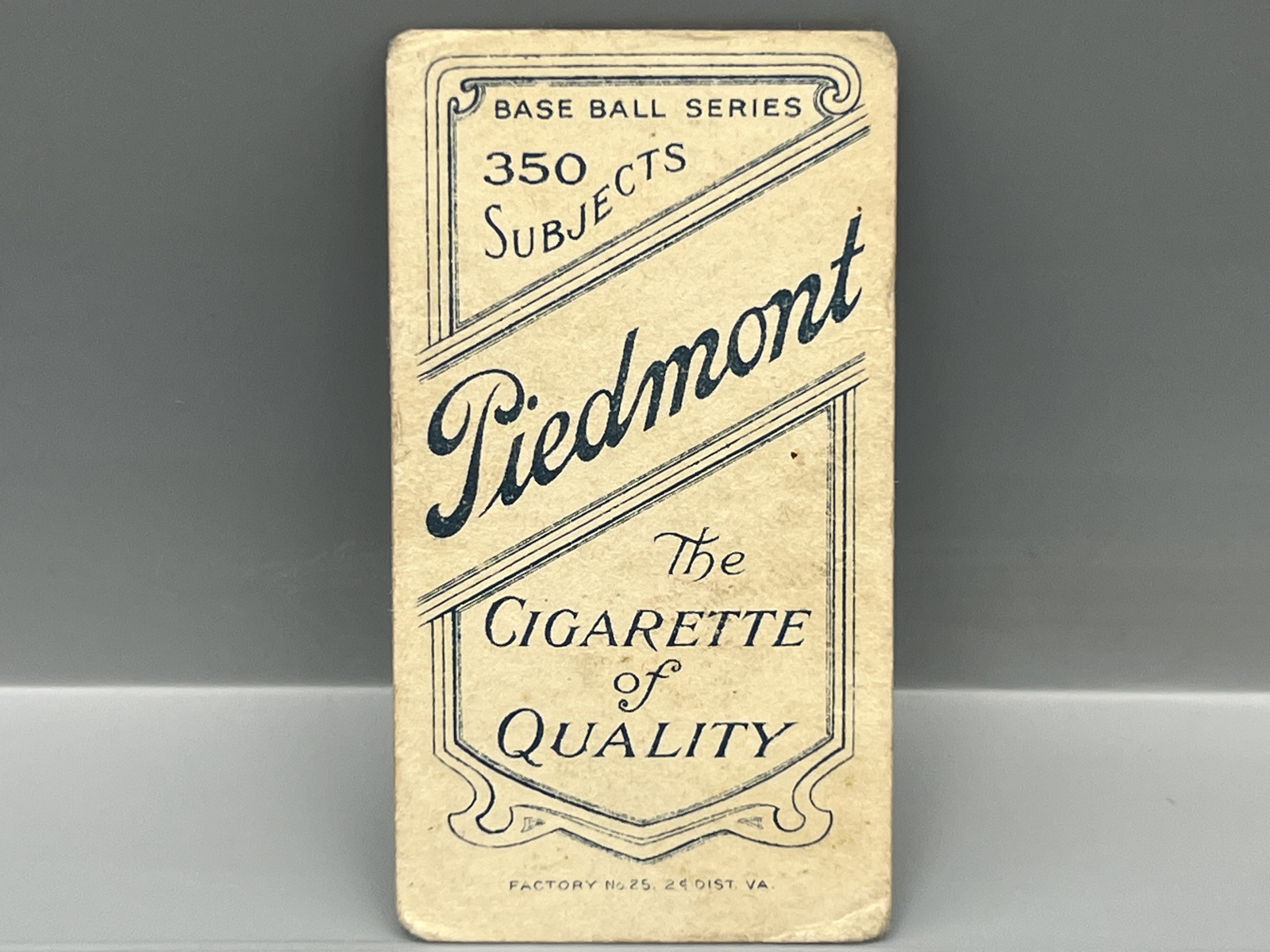 1909-11 T206 Ed Summers Piedmont Back