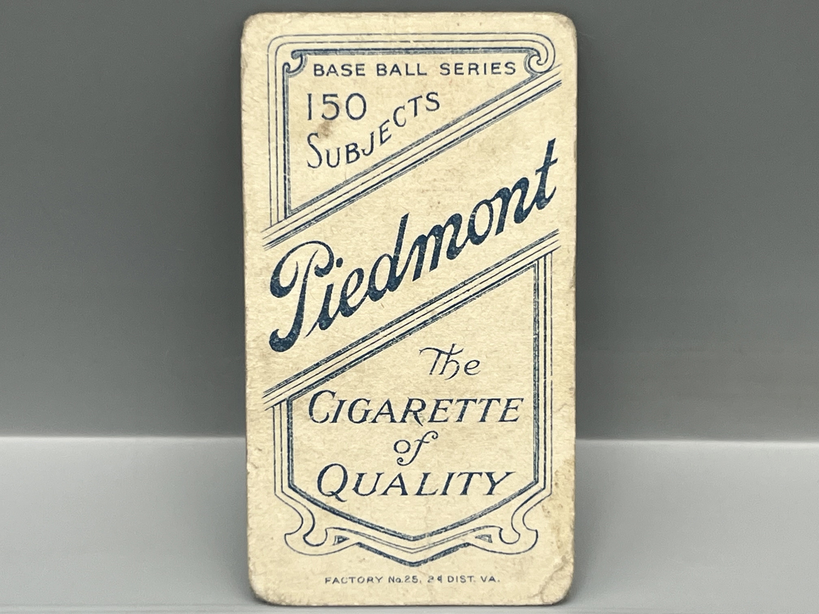 1909-11 T206 Jimmy Williams Piedmont Back