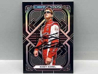 2022 Panini Chronicles Obsidian Racing Kasey KahnePin #/25 - In Person Auto - No COA