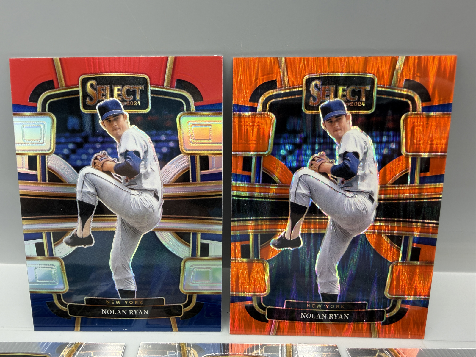 2024 Panini Select Nolan Ryan Lot of 5 - Red & Blue Prizm & Orange Flash Prizm