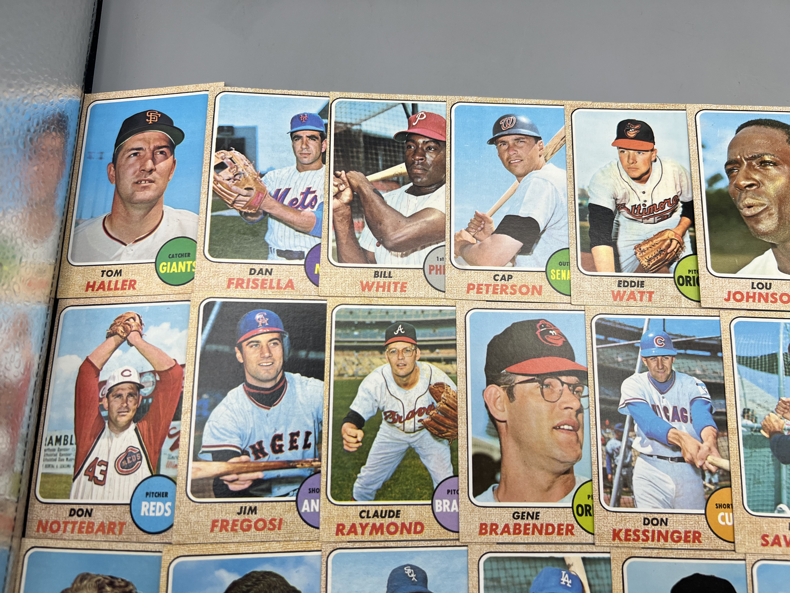 (30) 1968 Topps Baseball Cards - Varying Conditions