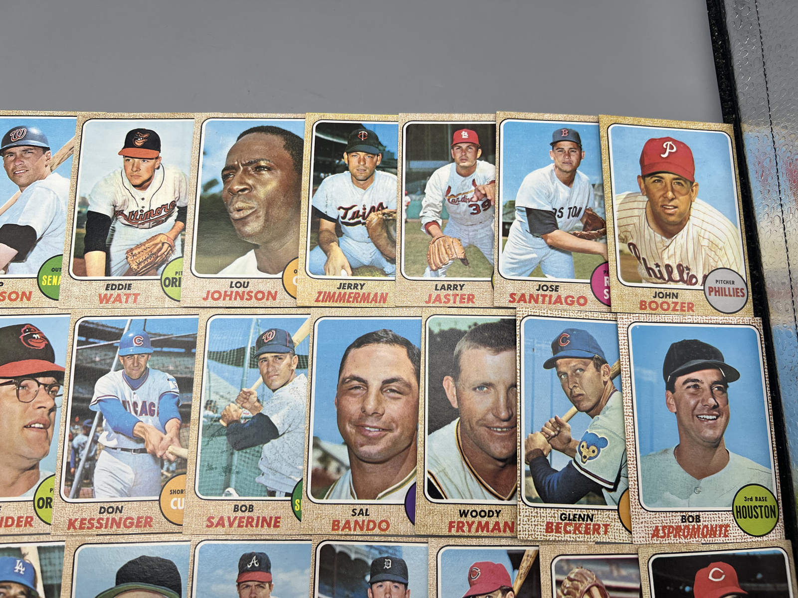 (30) 1968 Topps Baseball Cards - Varying Conditions