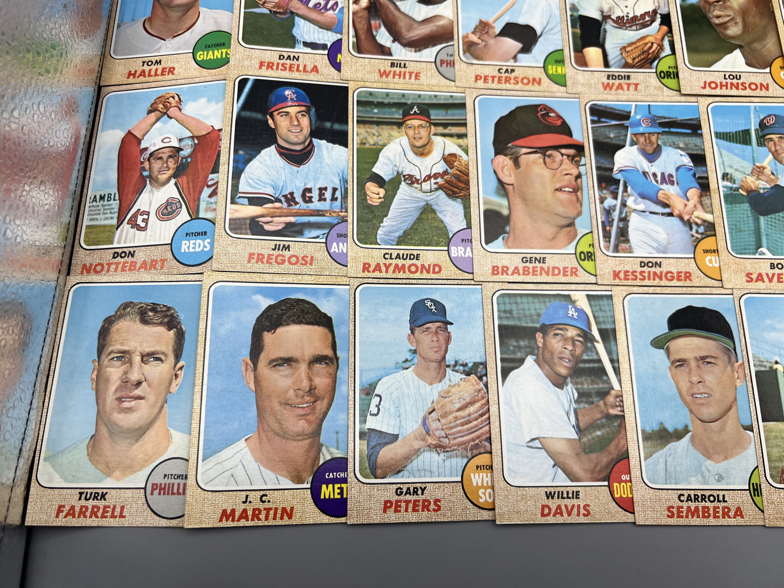 (30) 1968 Topps Baseball Cards - Varying Conditions