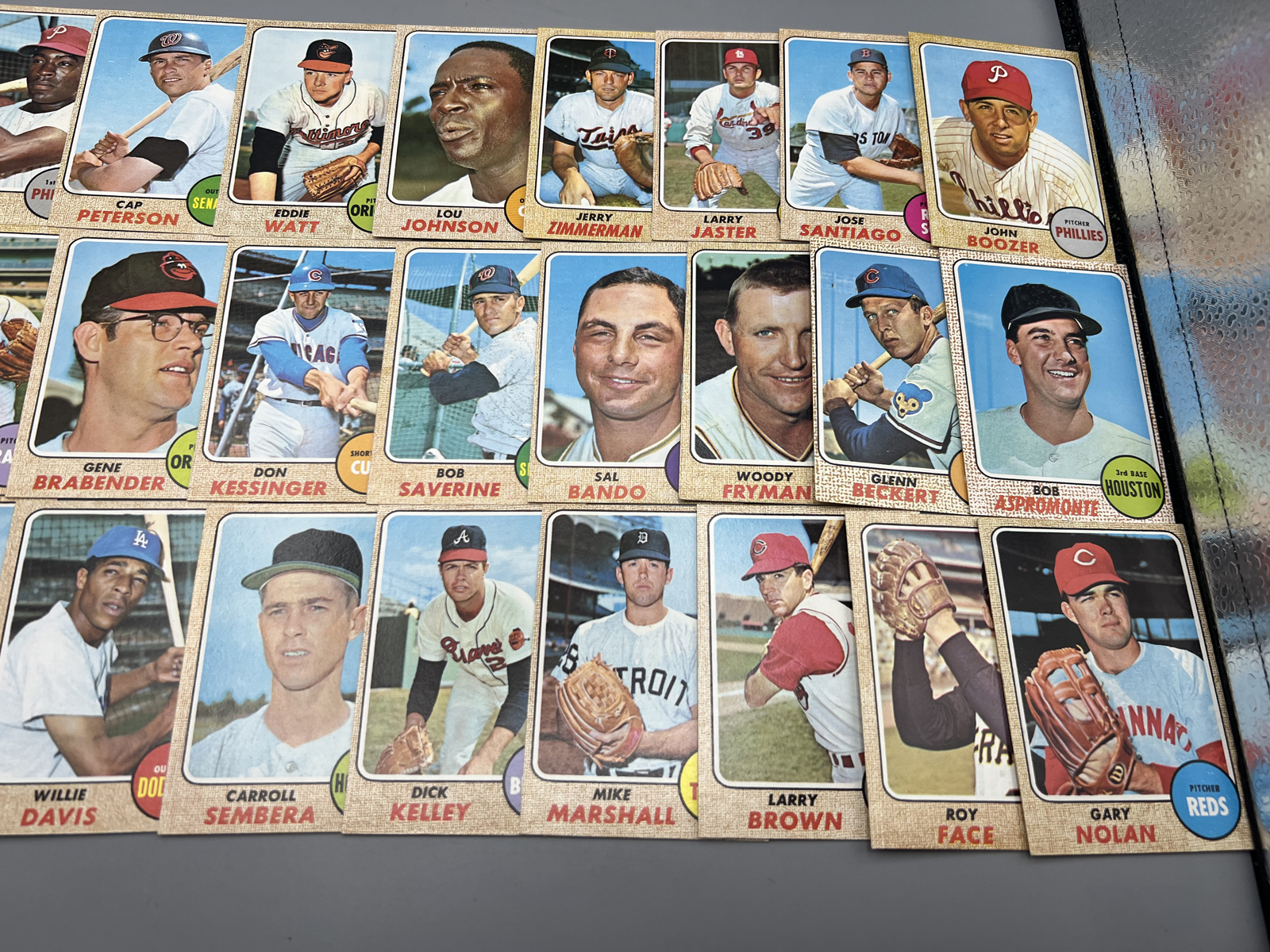 (30) 1968 Topps Baseball Cards - Varying Conditions