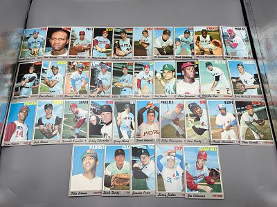 (35) 1970 Topps Baseball Cards - Varying Conditions