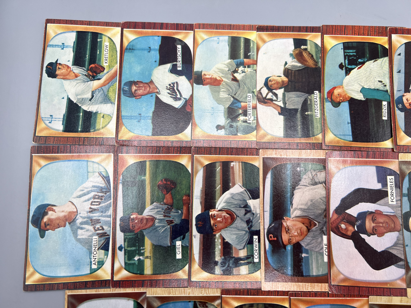 (20) 1955 Bowman Baseball Cards - Varying Conditions