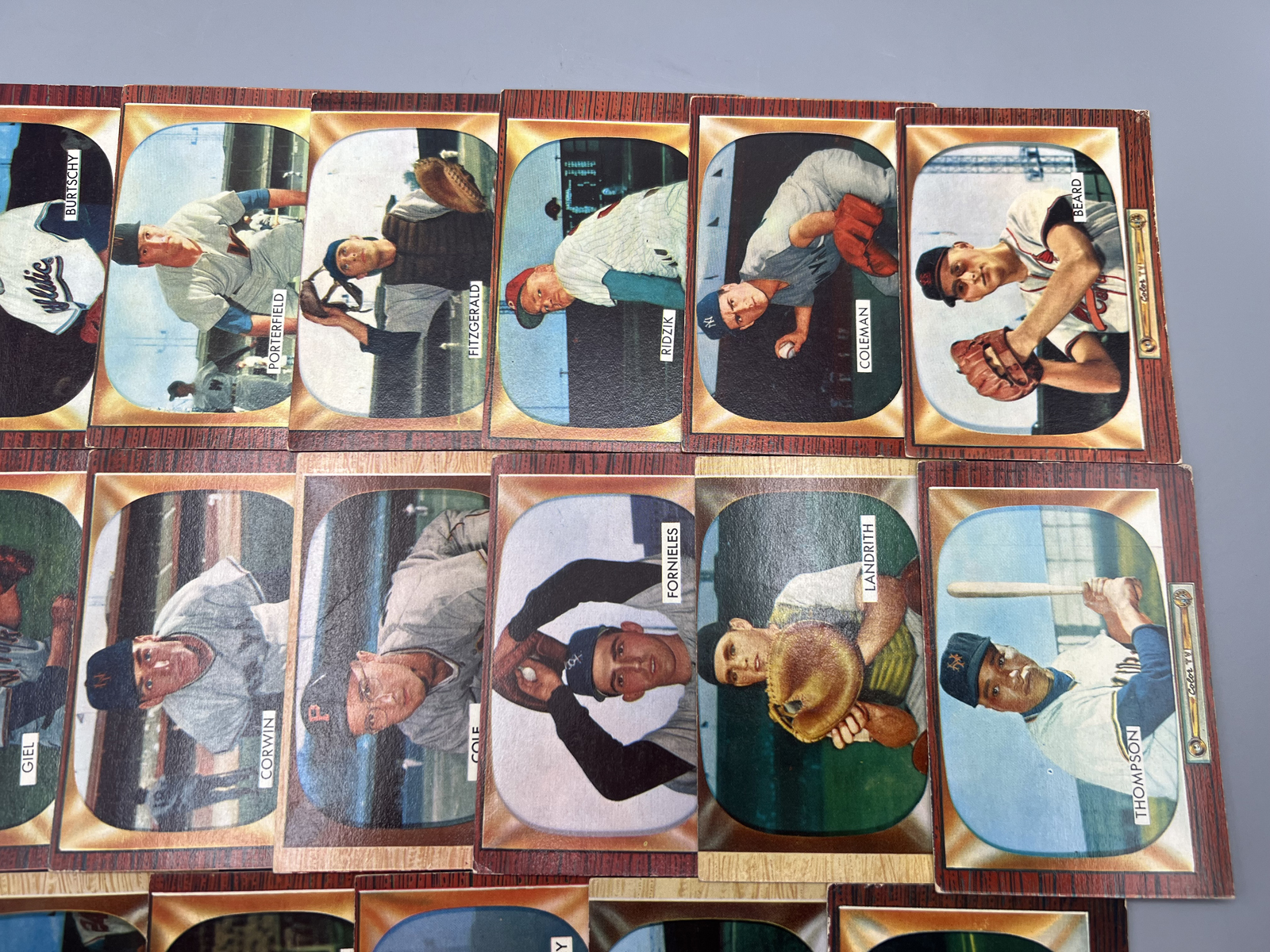 (20) 1955 Bowman Baseball Cards - Varying Conditions