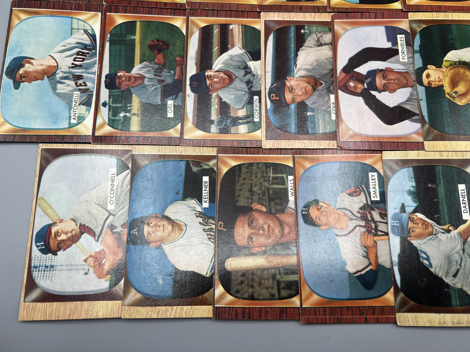 (20) 1955 Bowman Baseball Cards - Varying Conditions