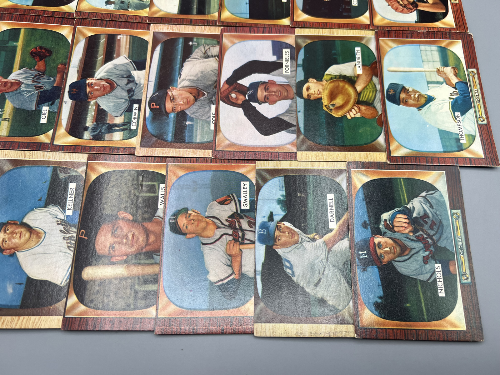 (20) 1955 Bowman Baseball Cards - Varying Conditions