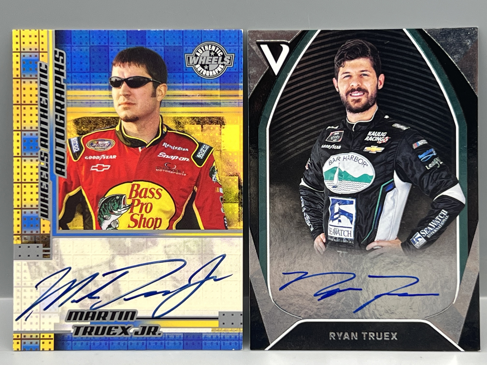 2004 Wheels Racing Martin Truex Jr. Auto & 2018 Panini Victory Lane Racing Ryan Truex Auto #/150