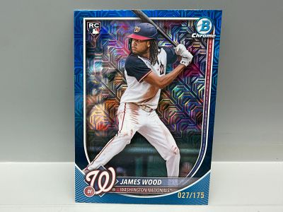 2025 Bowman Chrome James Wood Blue Mojo Refractor RC #29 - #027/175