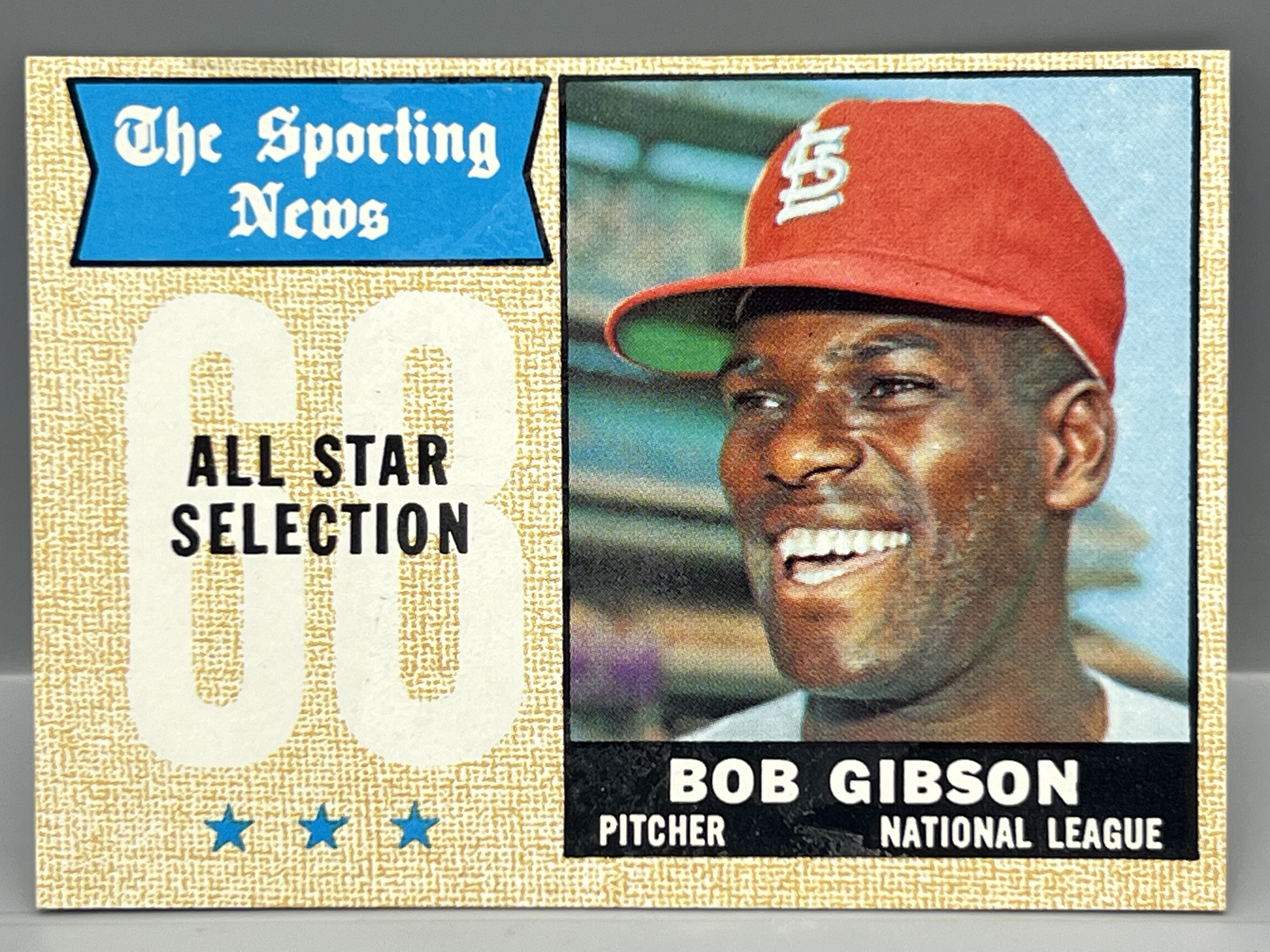 1968 Topps Bob Gibson All Star #378