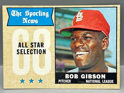 1968 Topps Bob Gibson All Star #378