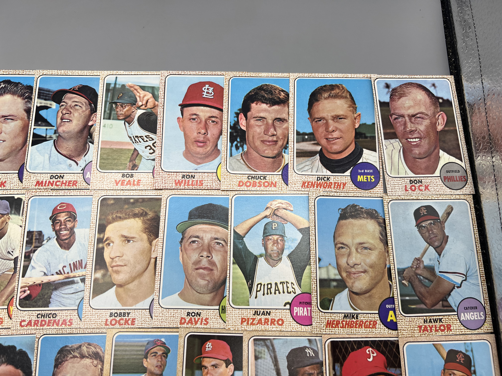 (30) 1968 Topps Baseball Cards - Varying Conditions