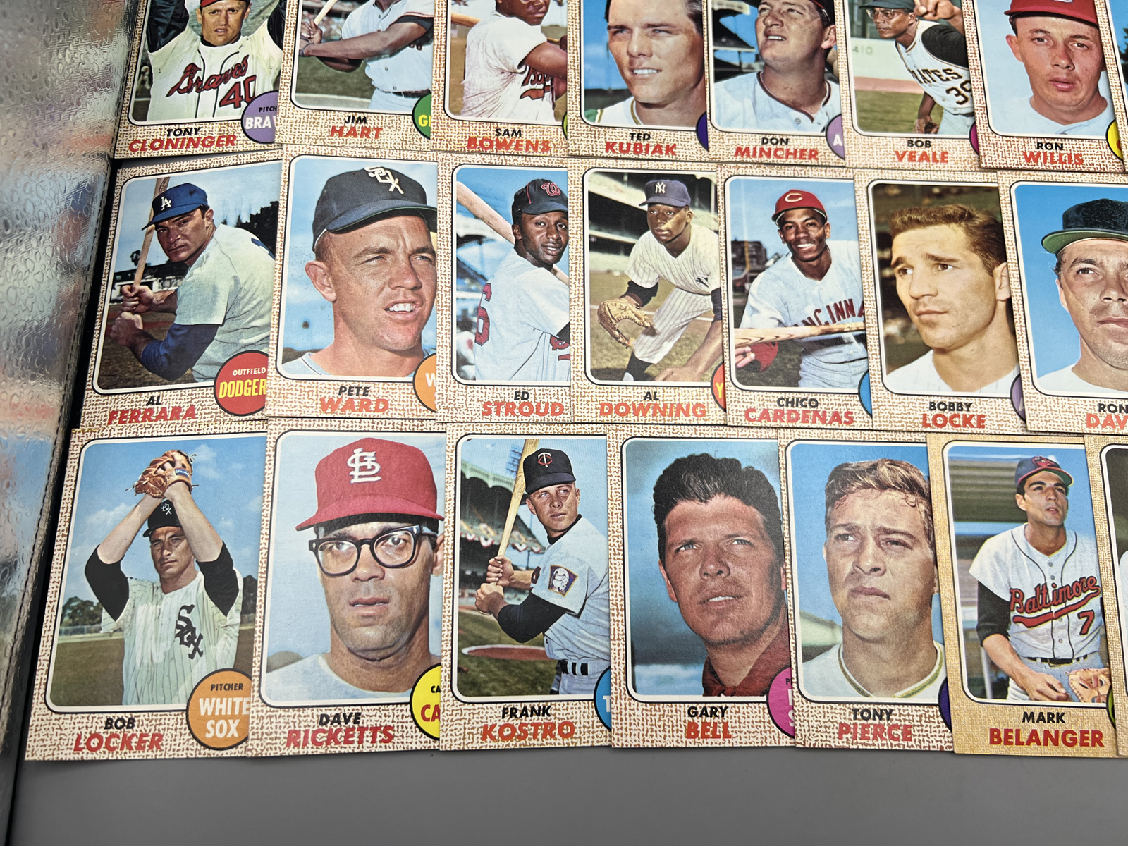 (30) 1968 Topps Baseball Cards - Varying Conditions