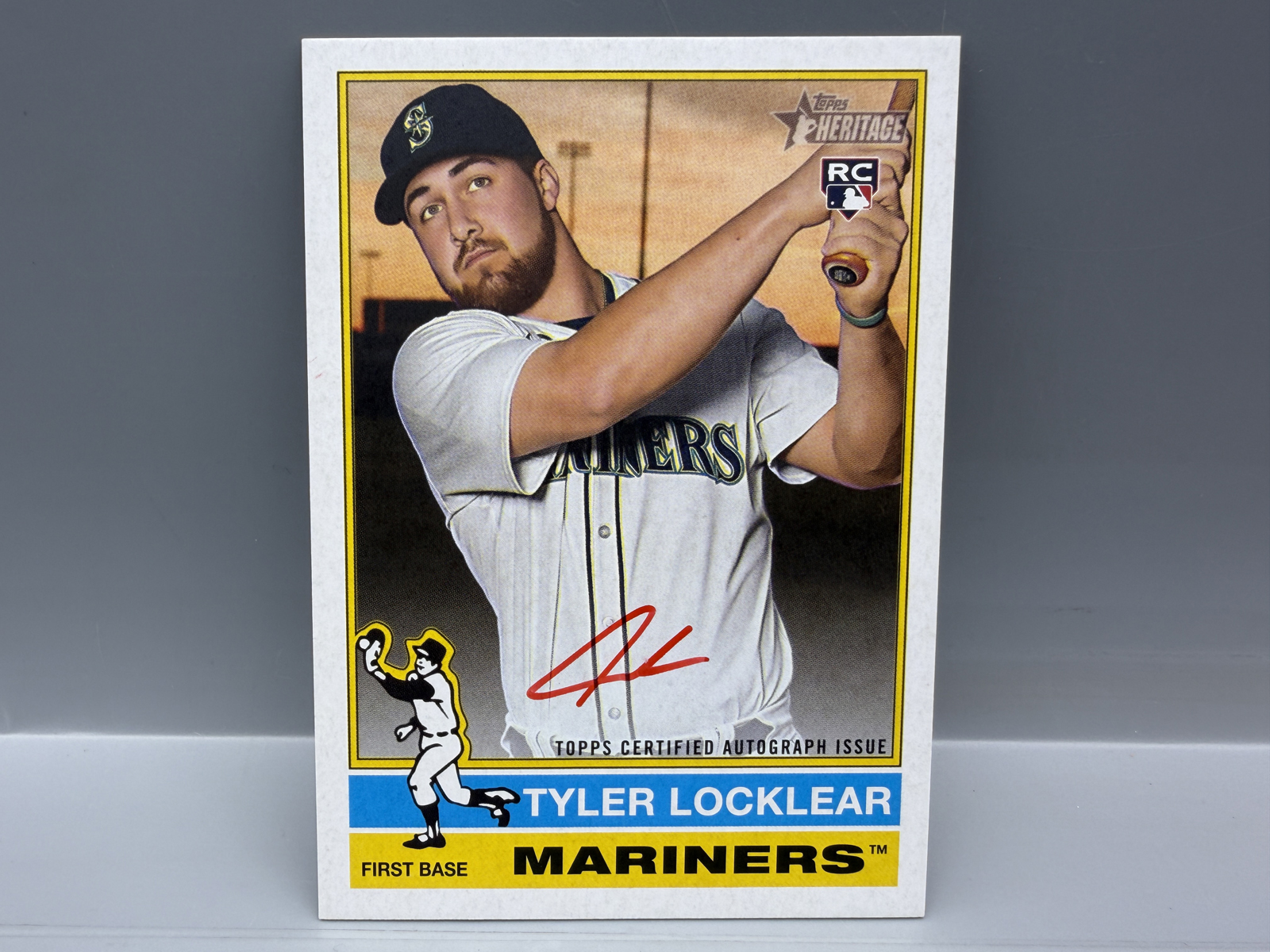 2025 Topps Heritage Tyler Locklear Red Ink Auto RC #/76
