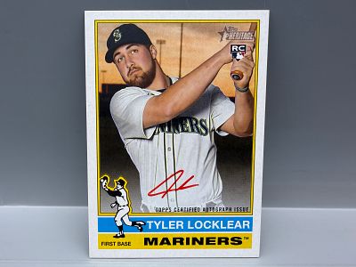 2025 Topps Heritage Tyler Locklear Red Ink Auto RC #/76