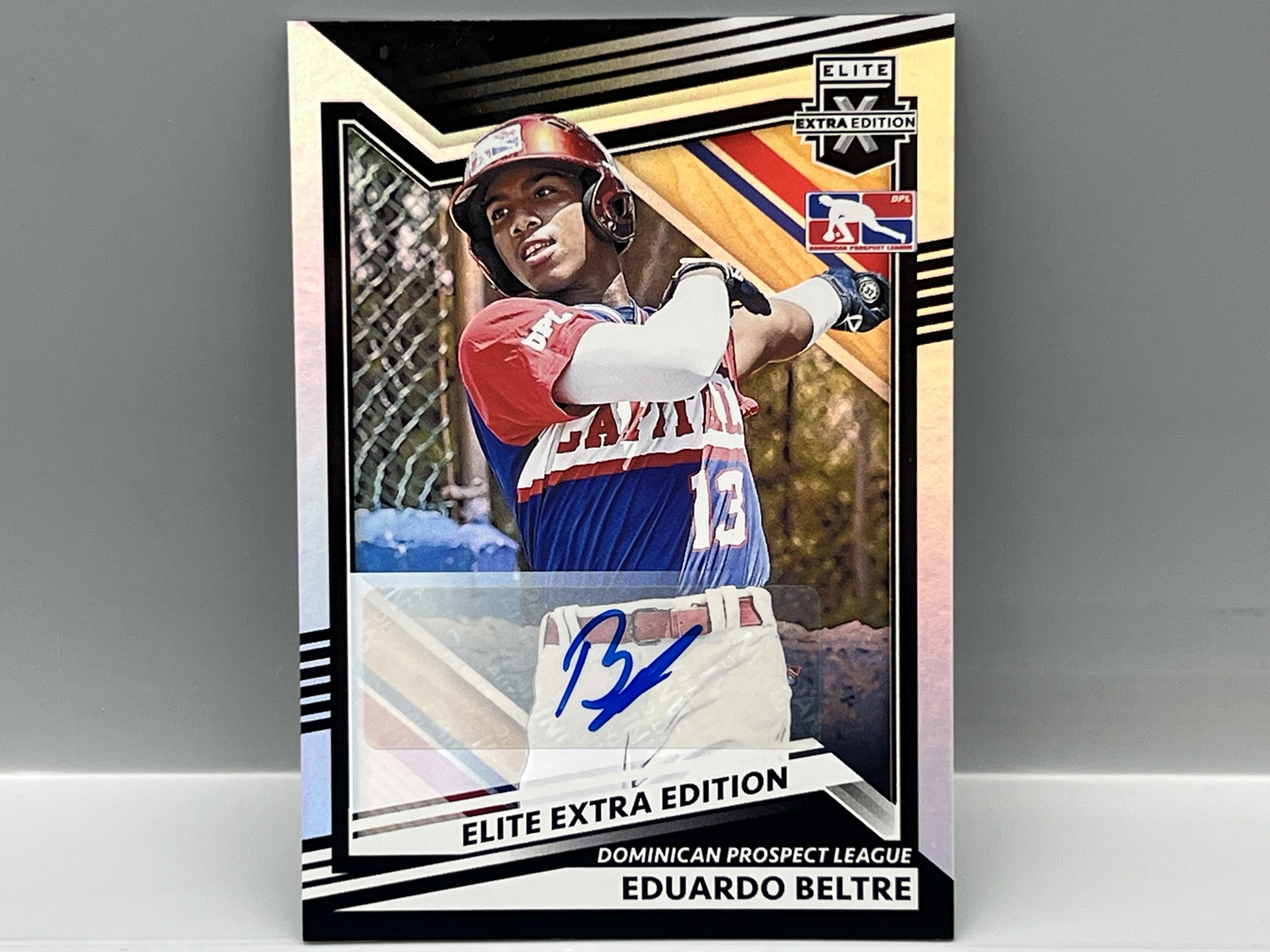 2022 Panini Elite Extra Edition Eduardo Beltre Prospect/RC Auto #177