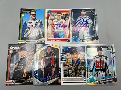 (7) Nascar Racing Pack Pulled Auto Cards