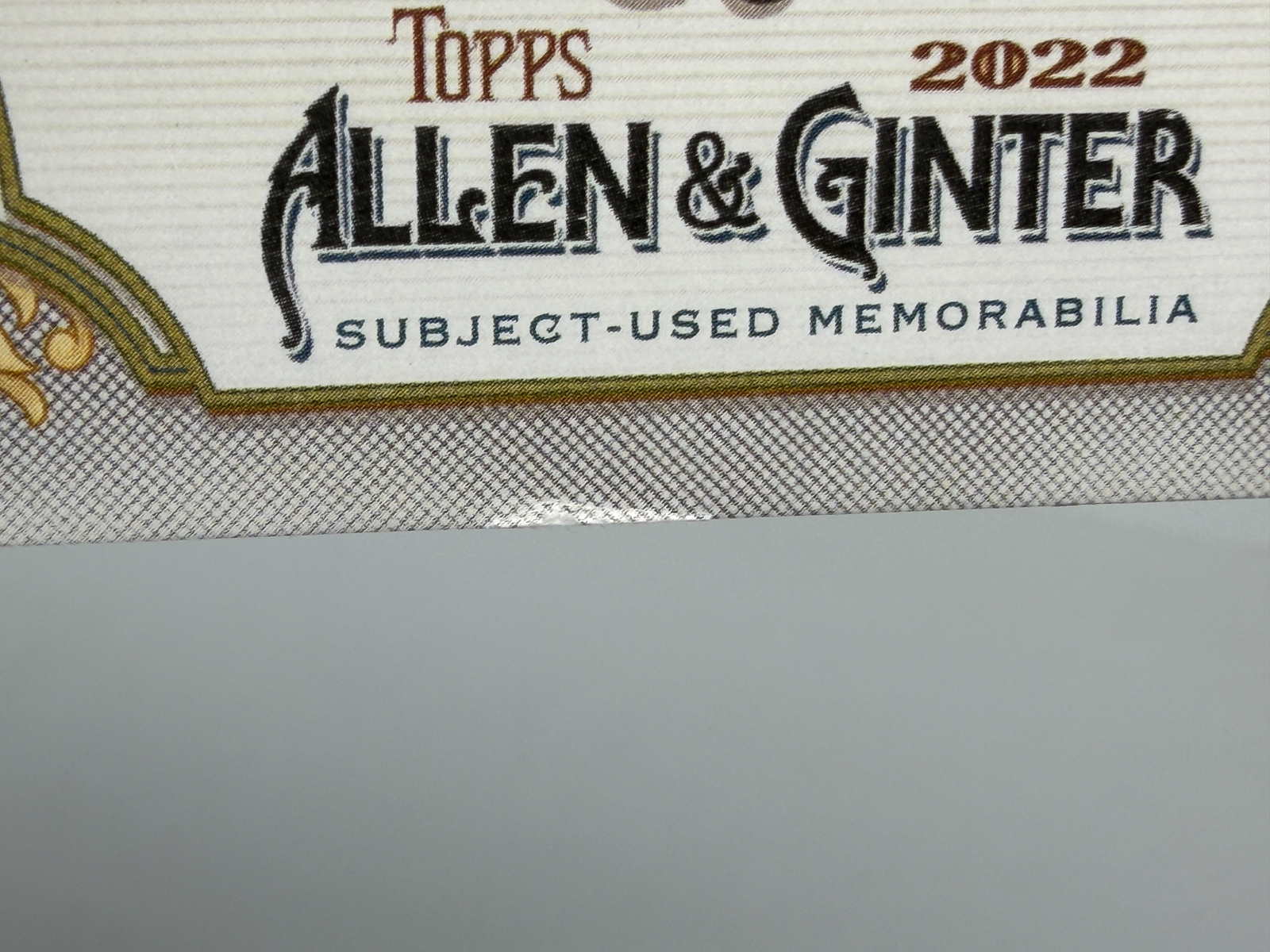 2022 Topps Allen & Ginter Field Yates Relic Card