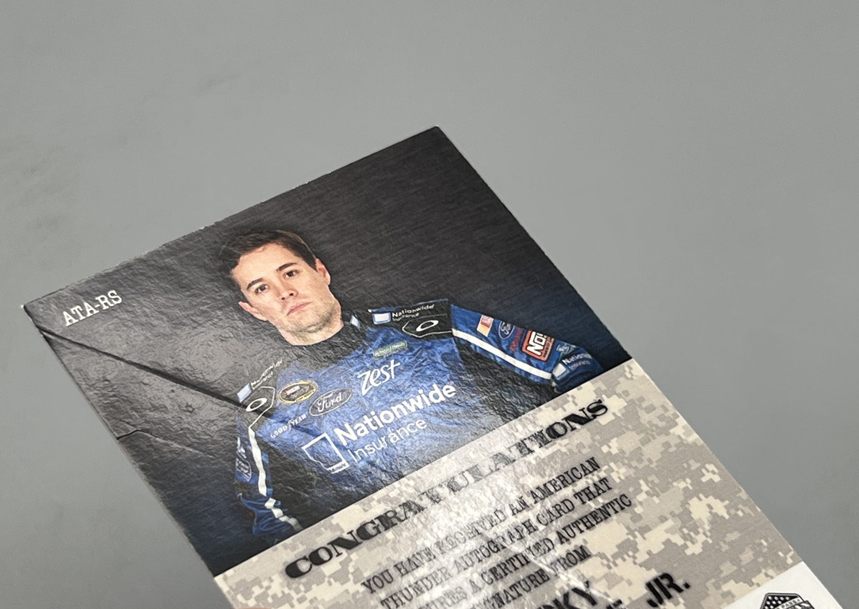 2014 Press Pass Racing Ricky Stenhouse Jr. American Thunder Blue Auto #/10