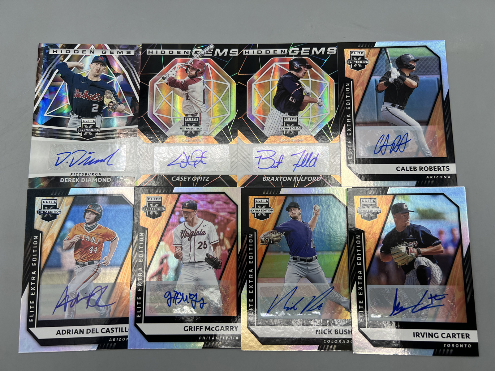 (8) Assorted Pack Pulled Baseball Autos - RCs/Prospects