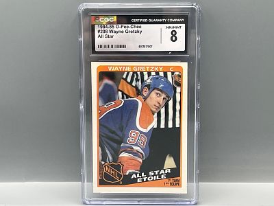 1984-85 O-Pee-Chee Wayne Gretzky All Star #208 CGC NM-MT 8