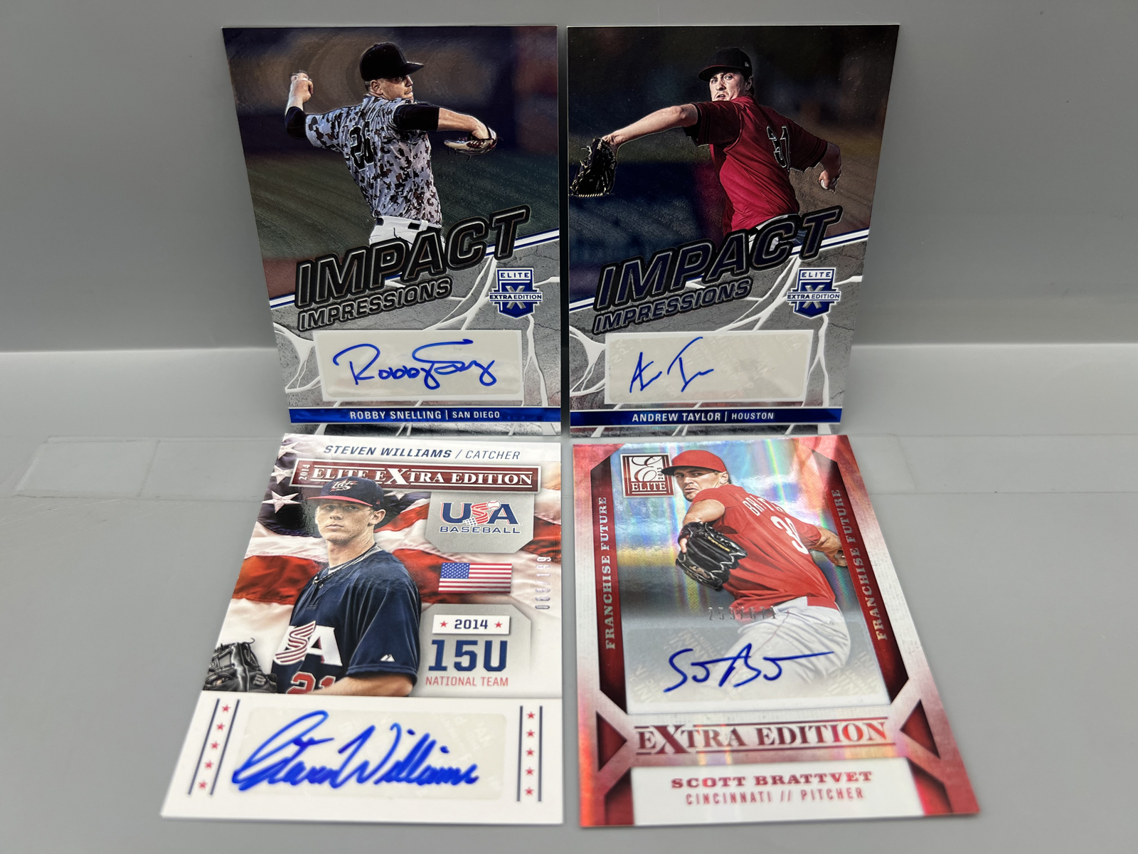 (4) Assorted Pack Pulled Baseball Autos - RCs/Prospects