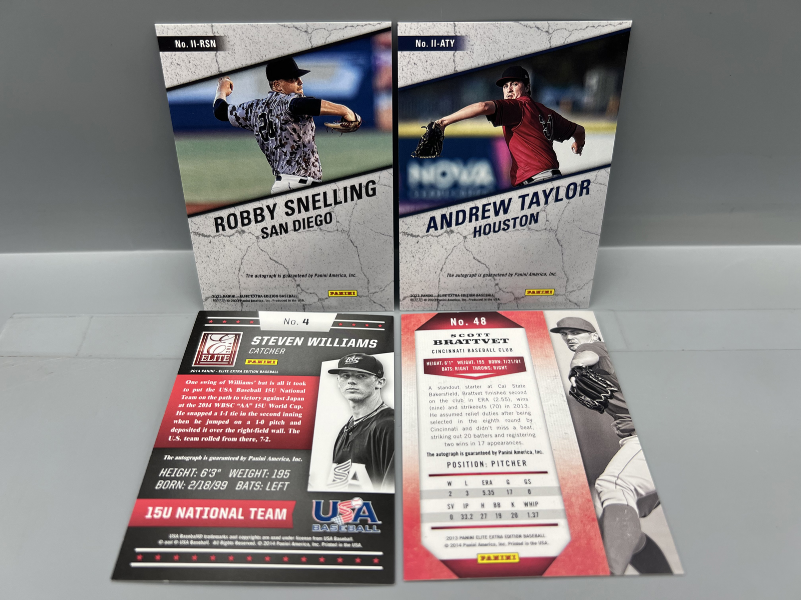 (4) Assorted Pack Pulled Baseball Autos - RCs/Prospects
