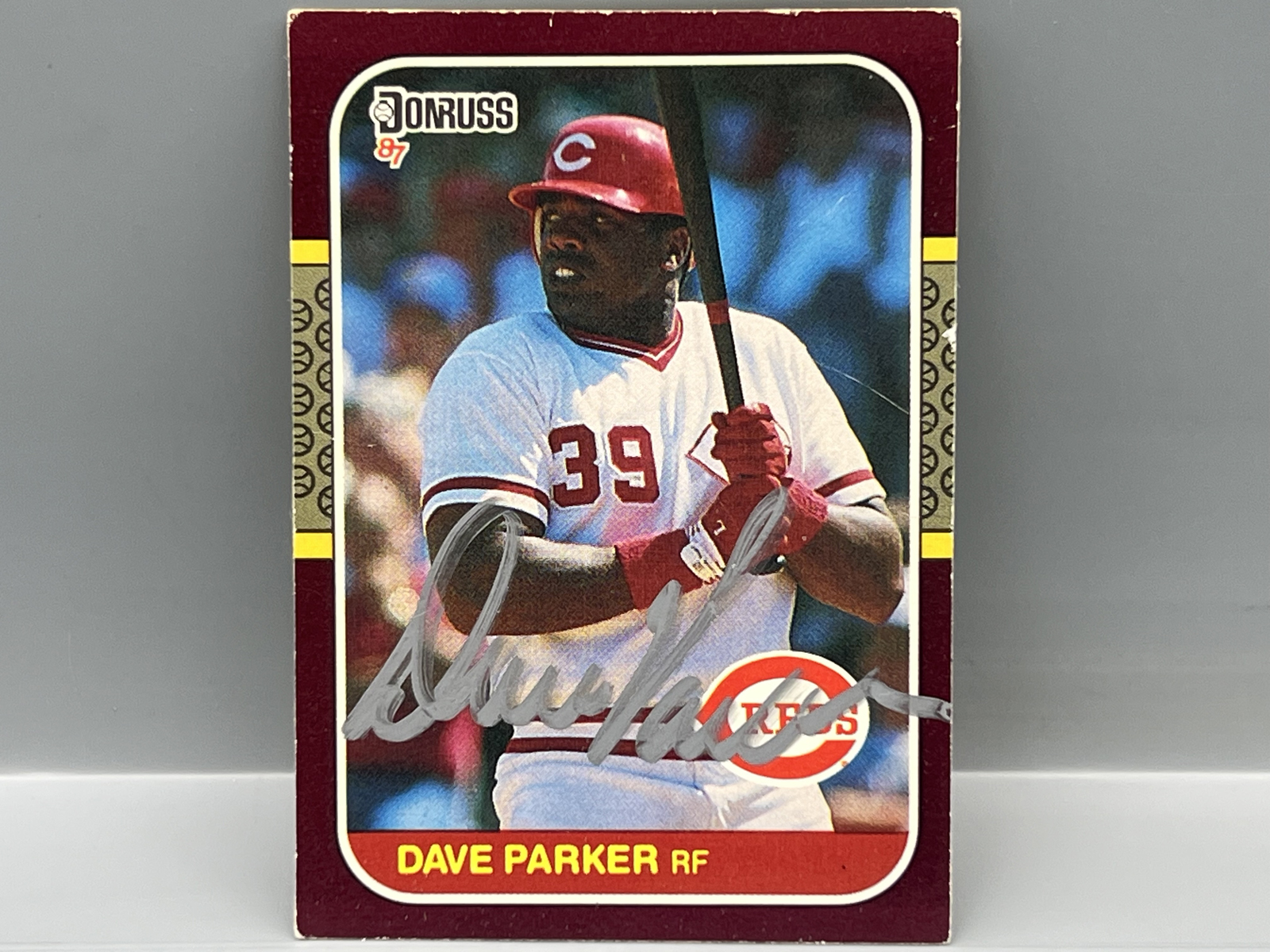1987 Donruss Opening Day Dave Parker In Person Auto #198 - No COA