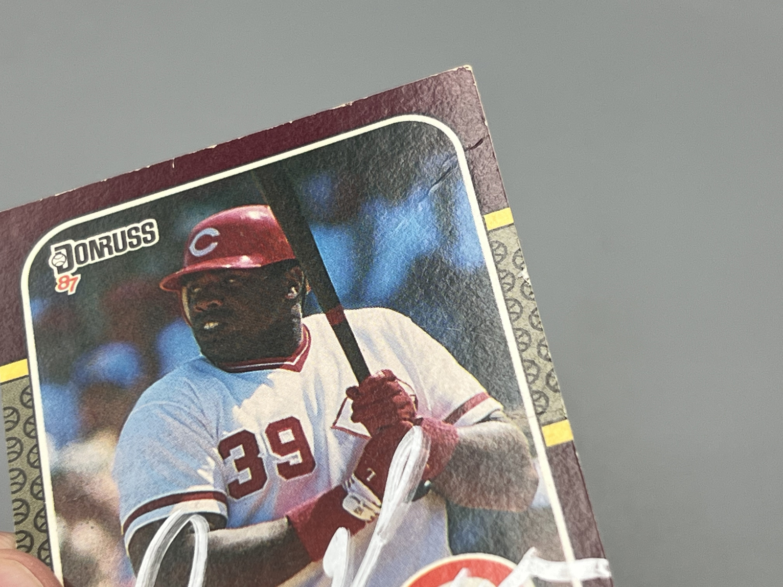 1987 Donruss Opening Day Dave Parker In Person Auto #198 - No COA
