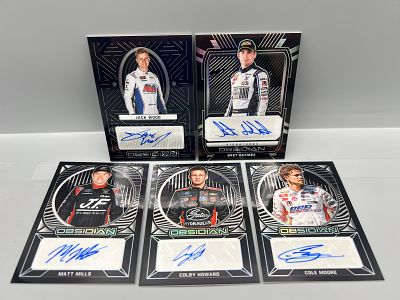 (5) Nascar Racing Pack Pulled Auto Cards